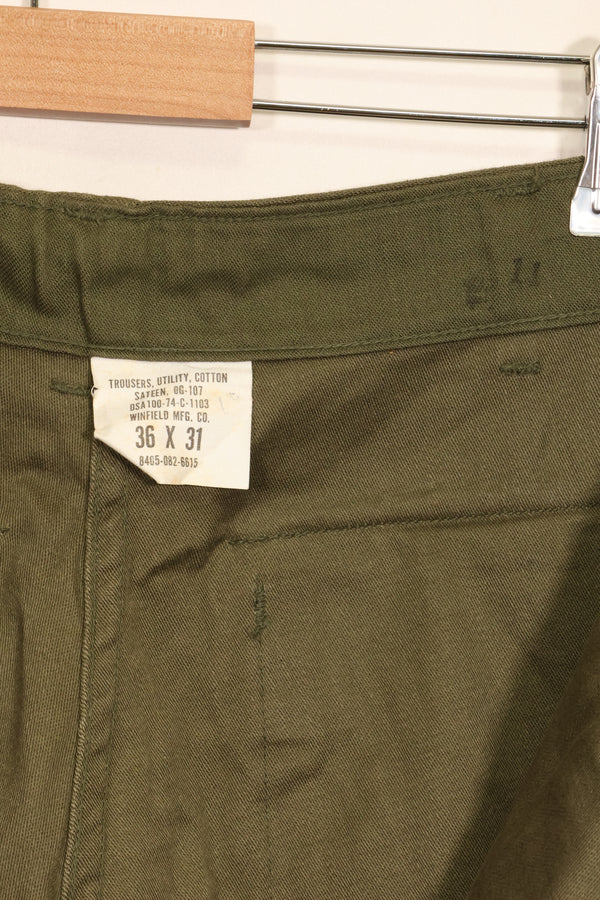 1974 Accounting TYPE 3 36 x 31 US Army OG-107 Utility Pants Baker Pants Used B
