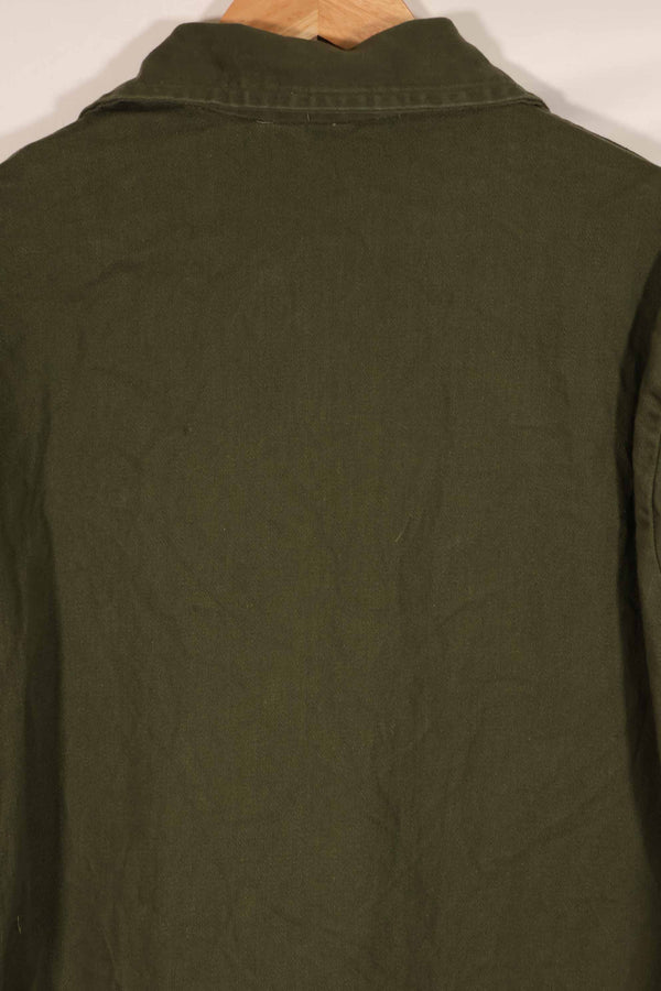 Real early 1960s US Army OG-107 utility shirt, no size tag, used, C