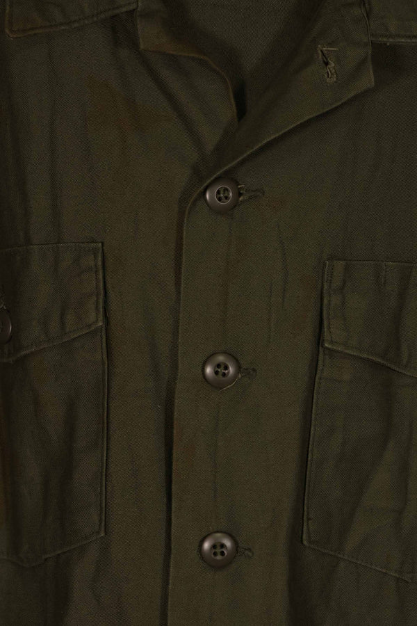 Real 1975 U.S. Army OG-107 Utility Shirt 17 1/2 x 36 Used D