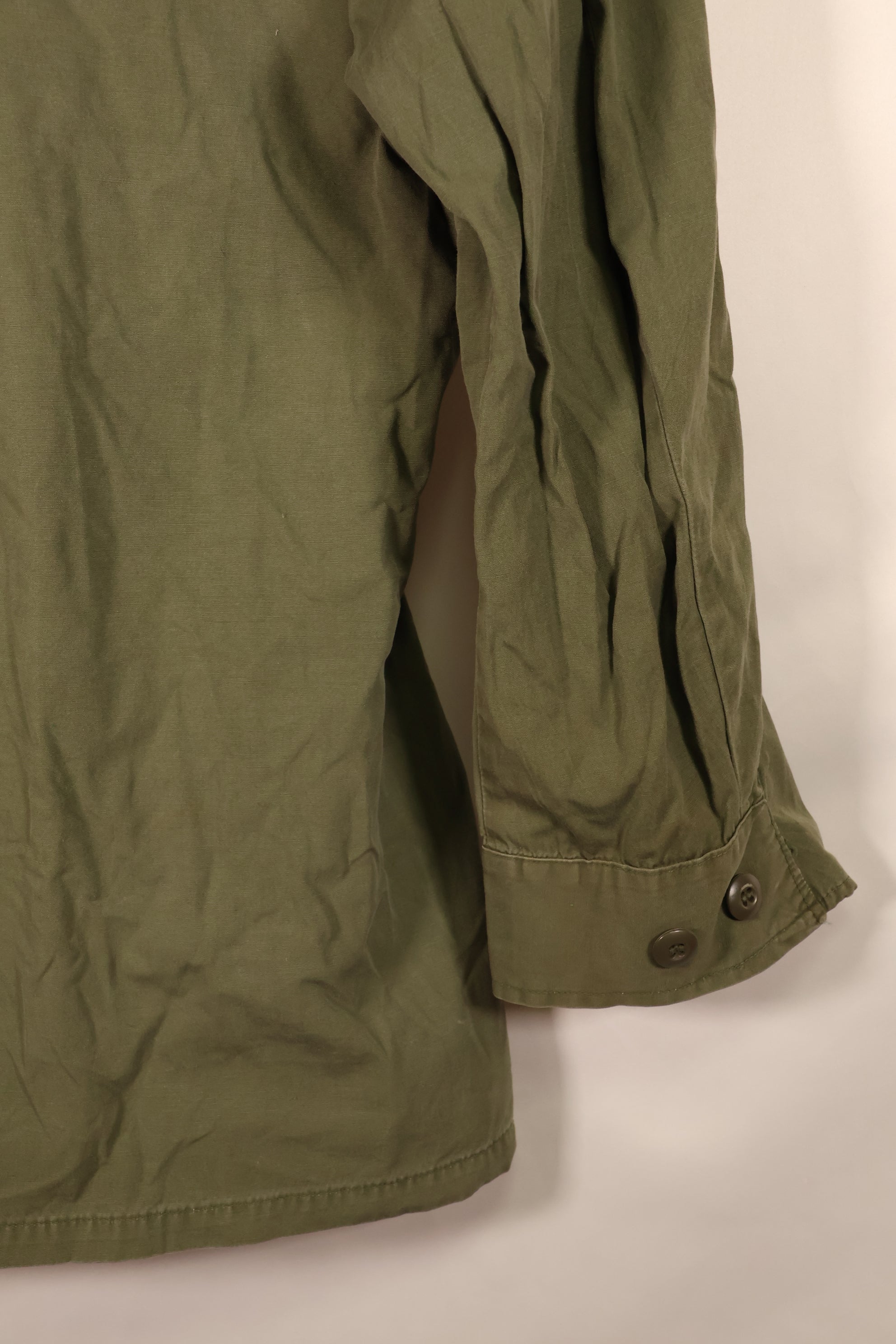 Around 1967; S-R 3rd Model Jungle Fatigue Jacket; Slightly Faded; Used