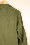 1967 Contract, L-L, Virtually Unused, 3rd Model Jungle Fatigue Jacket, Stains on the Back, Used