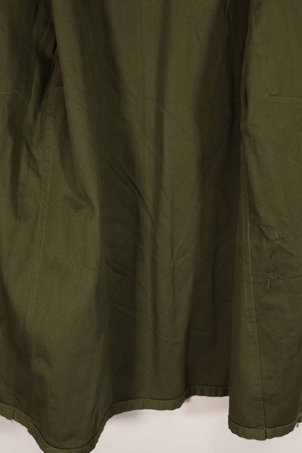 Real early 1960s lot U.S. Army OG-107 utility shirt, mostly unused C