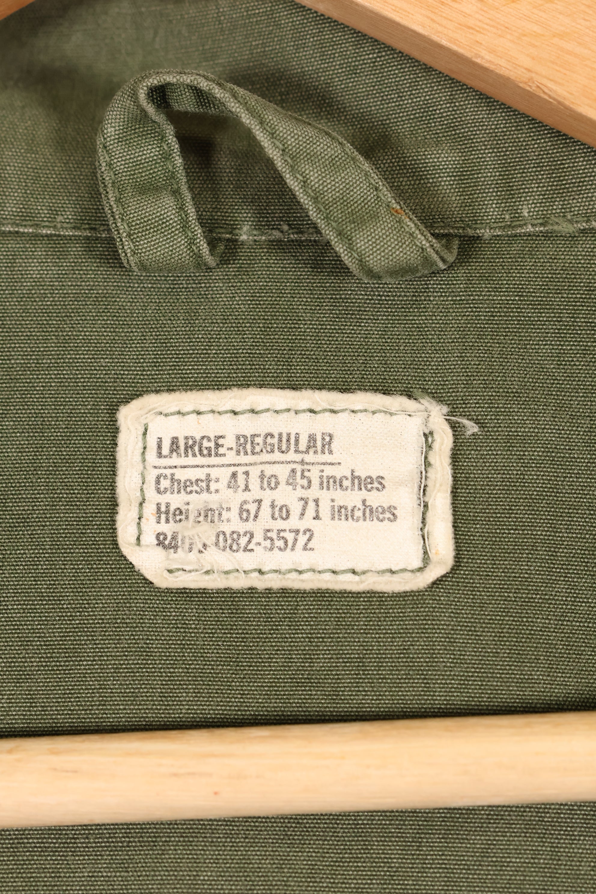 1967 Contract L-R Non Ripstop 3rd Model Jungle Fatigue Jacket Used