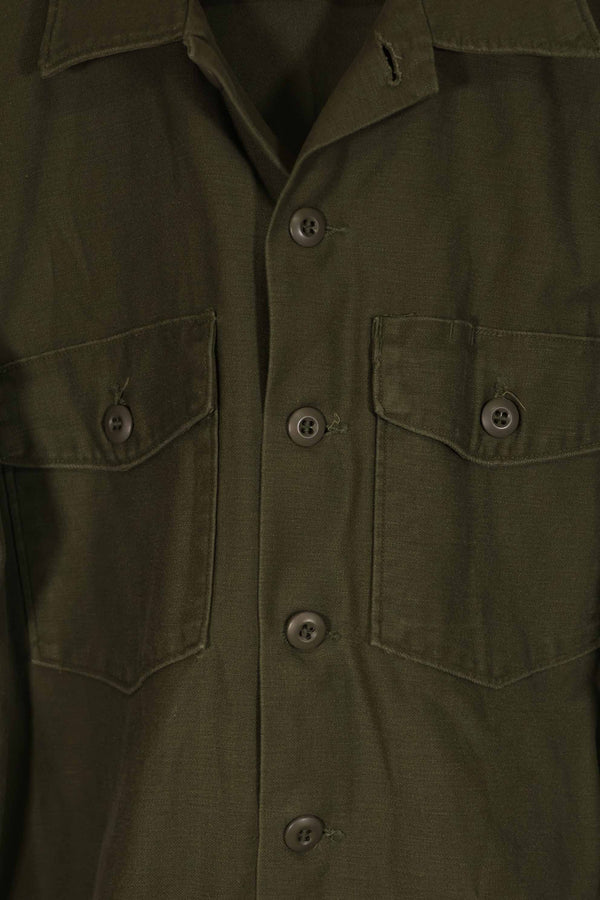 Real 1973 U.S. Army OG-107 Utility Shirt 16 1/2 x 36 Used E