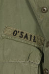 1967 Contract M-S Non Ripstop 3rd Model Jungle Fatigue Jacket with Tape Used