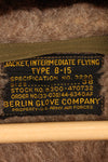 1940s, Size 38, U.S. Army Air Forces (USAAF) B-15 Flight Jacket, with elevator modifications, in good condition