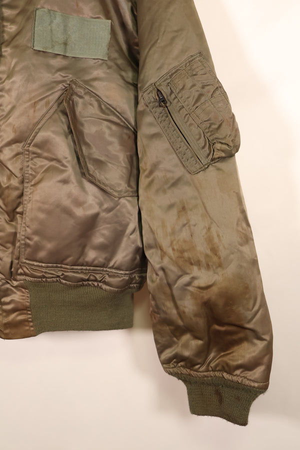 1986 Contract, MEDIUM, U.S. Navy, CWU-45P, Intermediate Zone, Flight Jacket, Used
