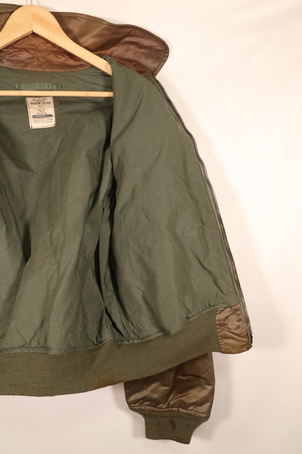 1986 Contract, MEDIUM, U.S. Navy, CWU-45P, Intermediate Zone, Flight Jacket, Used