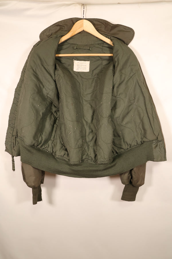 Estimated late 1980s; S–M; U.S. Navy; CWU-45P; Intermediate Flight Jacket; Used