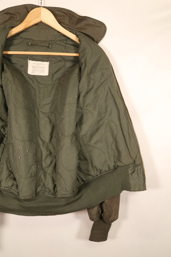 Estimated late 1980s; S–M; U.S. Navy; CWU-45P; Intermediate Flight Jacket; Used