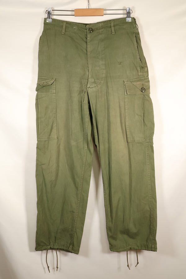 1964 Contract S-S 1st Model Jungle Fatigue Pants, Film Company Release, Faded, Used