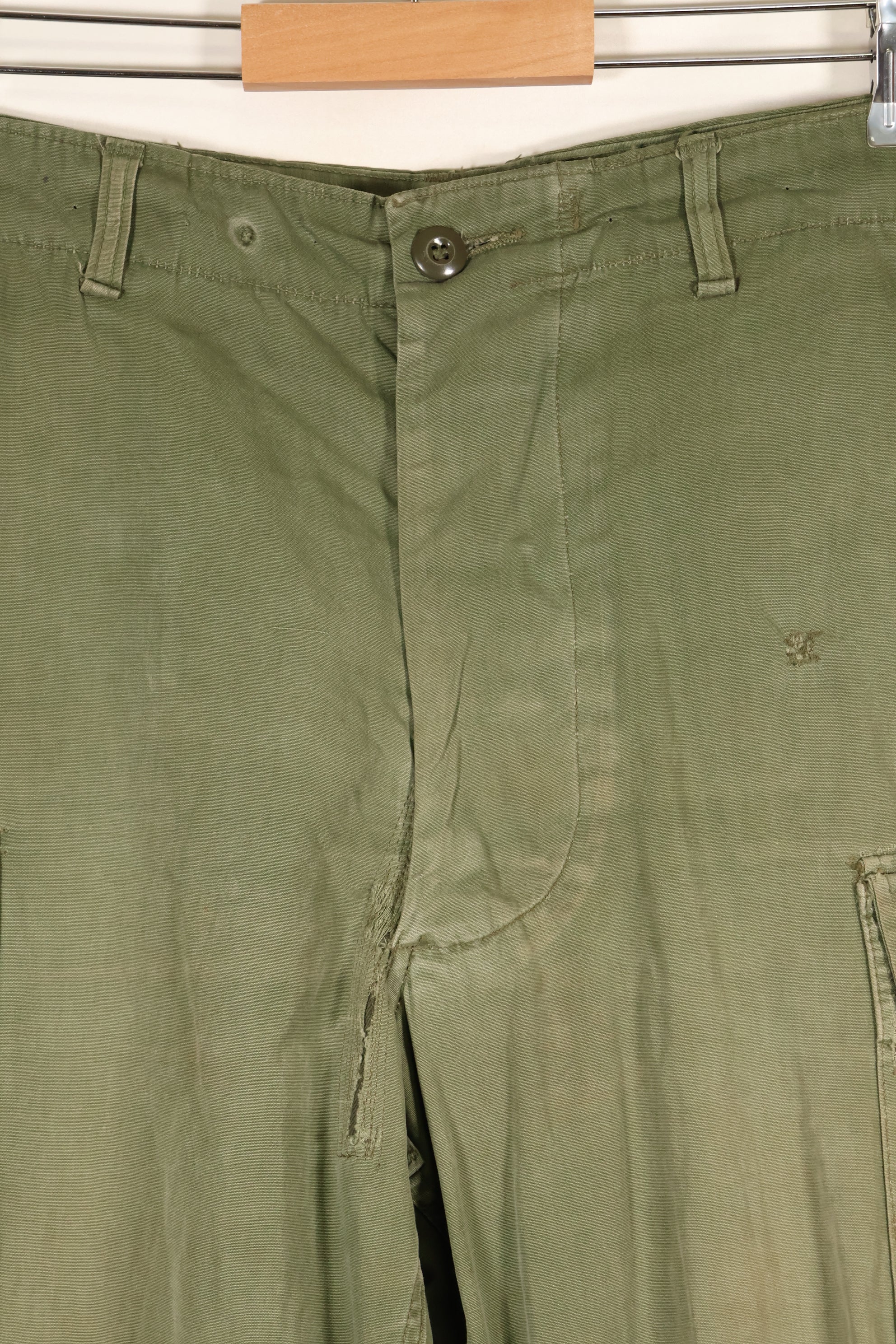 1964 Contract S-S 1st Model Jungle Fatigue Pants, Film Company Release, Faded, Used