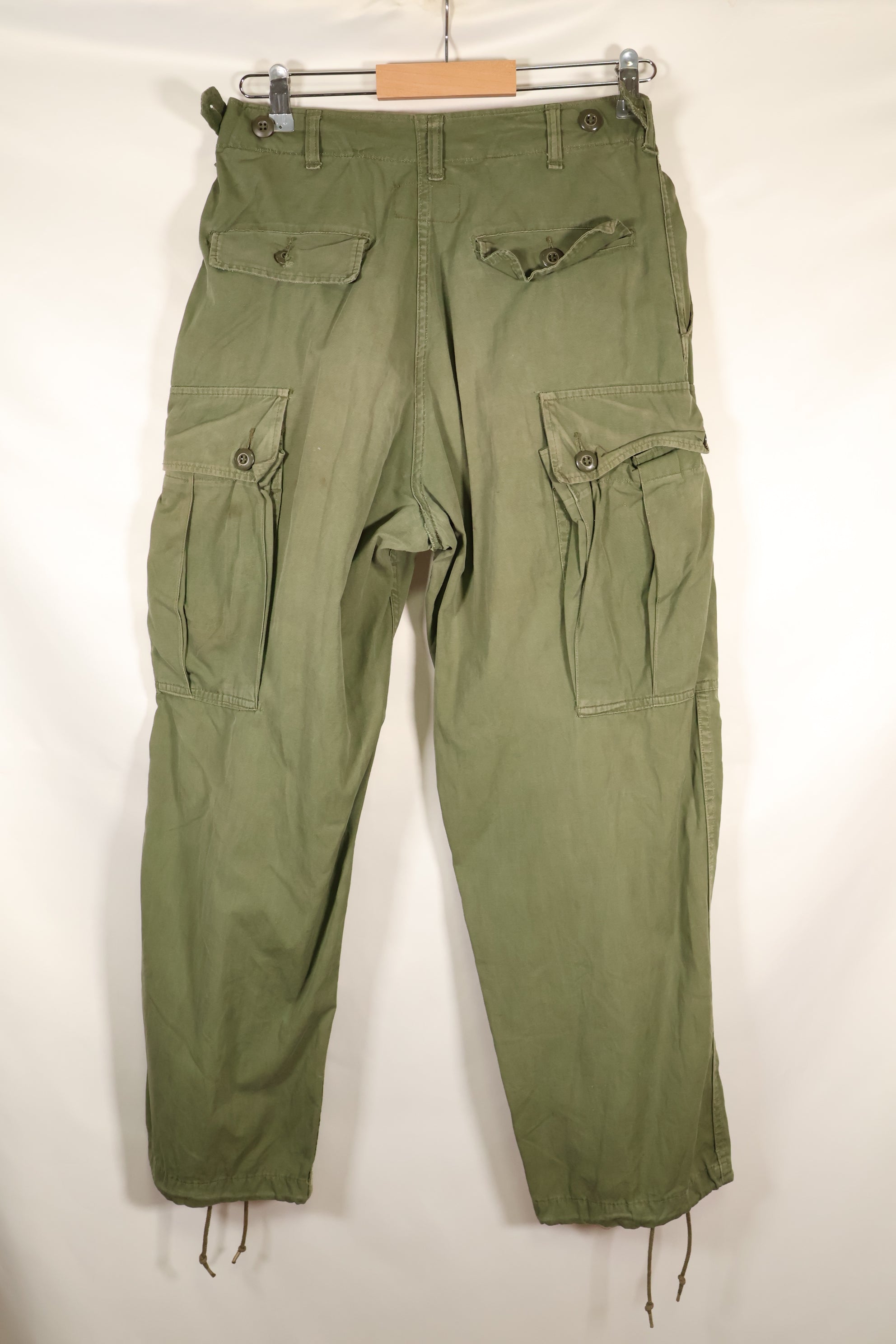 1964 Contract S-S 1st Model Jungle Fatigue Pants, Film Company Release, Faded, Used