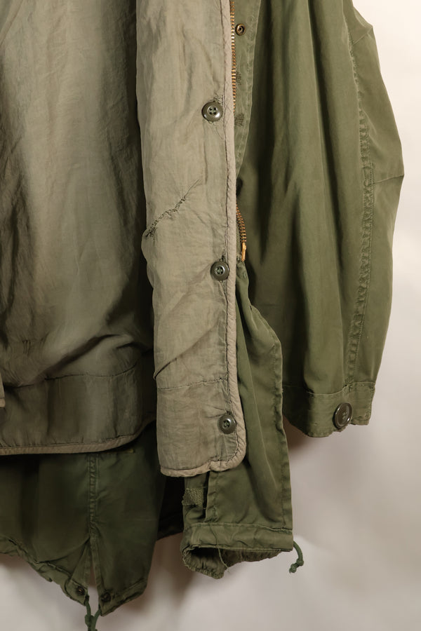 Year Mix 1972 Contract Shell M-R M65 Field Parka Set M51 with Liner Used C