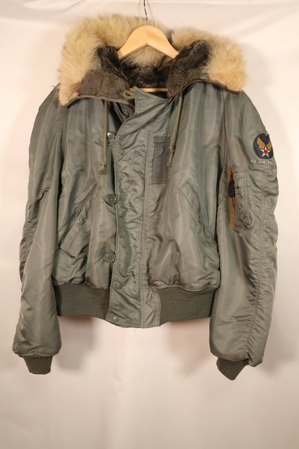 1950s EX-LARGE U.S. Air Force (USAF) N2-B Flight Jacket—Good Condition—Used