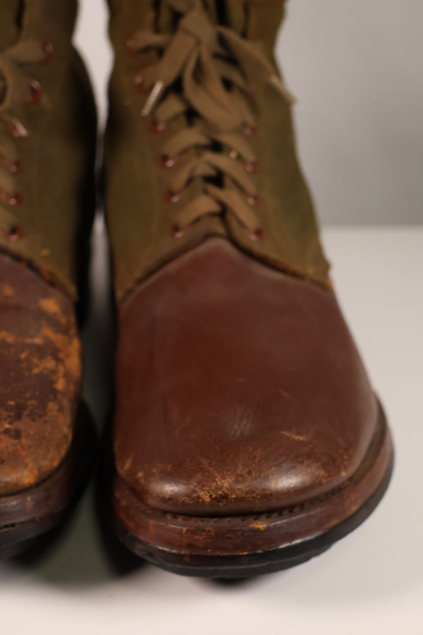 Actual 1951 tropical boots, commonly known as Okinawa boots, rare, used 10 27cm, large size