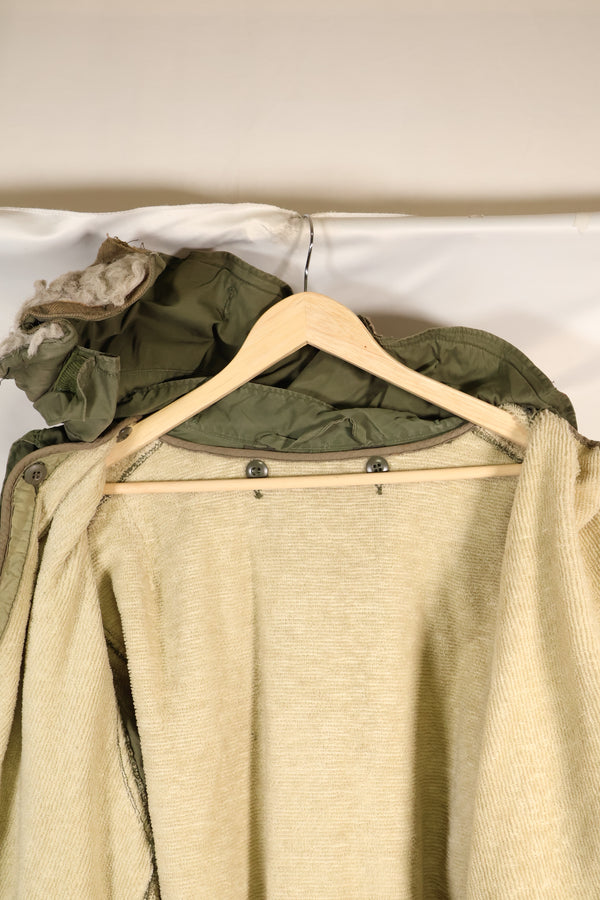 Year Mix 1972 Contract Shell S-R M65 Field Parka Set M51 with Liner Used E