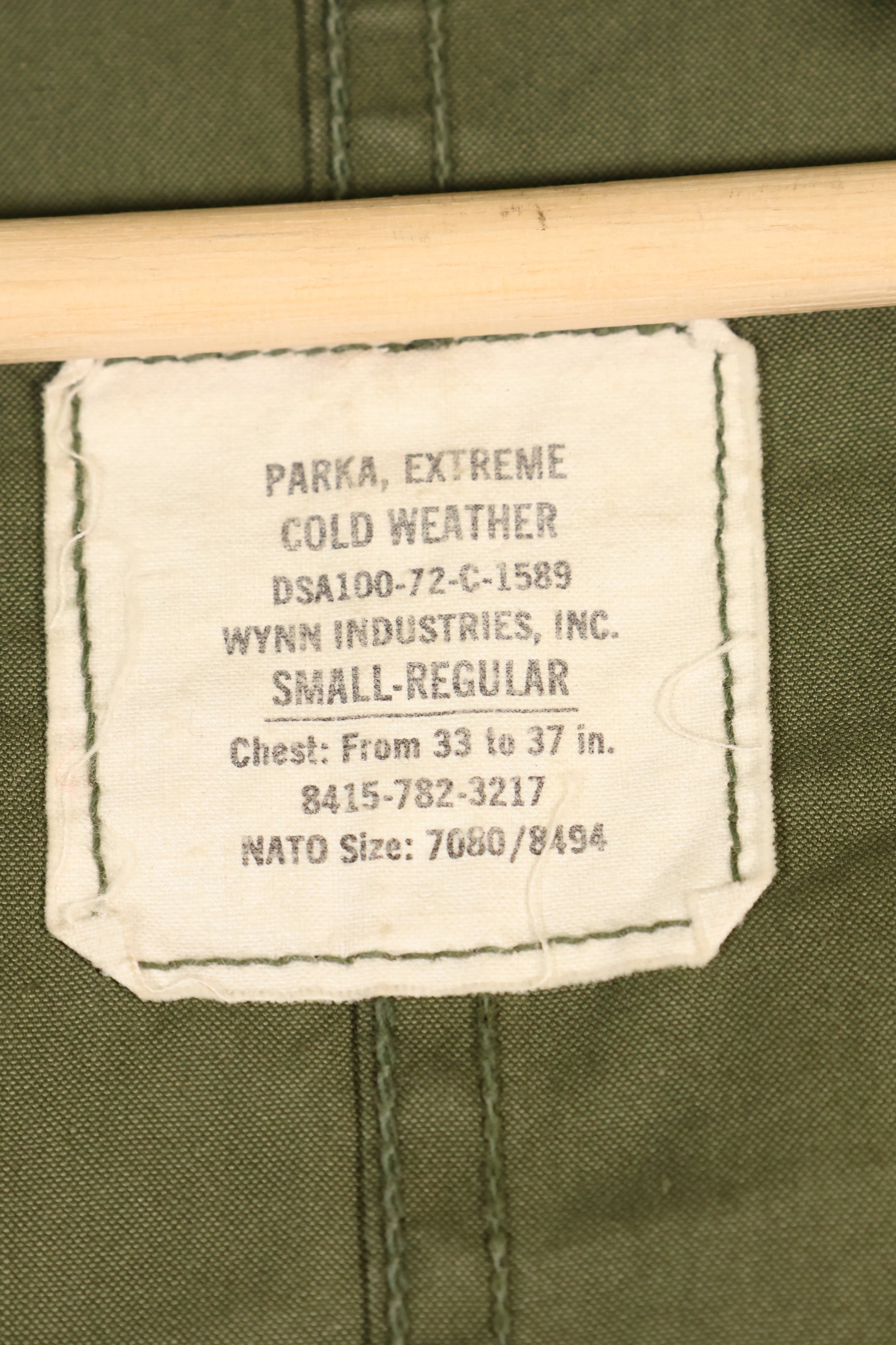 Year Mix 1972 Contract Shell S-R M65 Field Parka Set M51 with Liner Used E