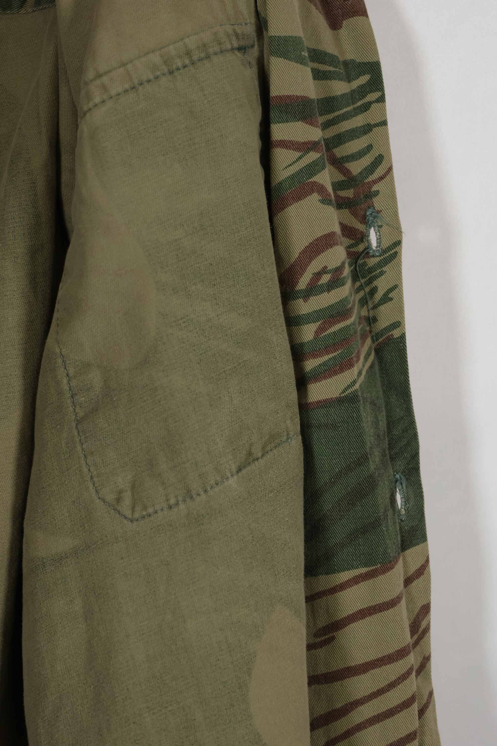 Real Rhodesian Army Rhodesian camouflage shirt with missing buttons, used.