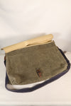 WWII German Luftwaffe splinter camouflage messenger bag made by Signal Depot, USA, using 1940s parts