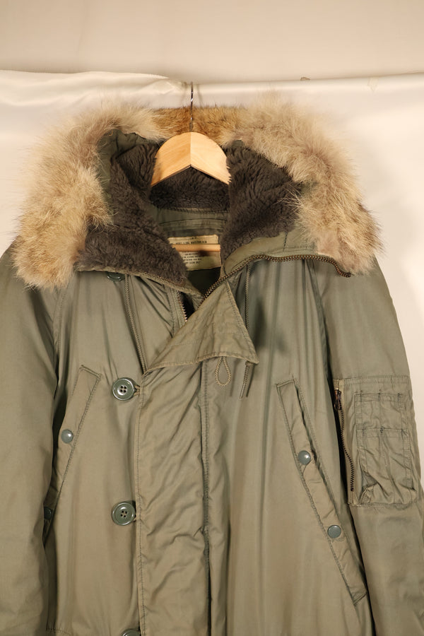 1971 Contract, SMALL, U.S. Air Force (USAF), N3-B Flight Jacket, With Back Stencil, Used