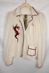 1940s-50s silk parachute women's nightshirt, used.