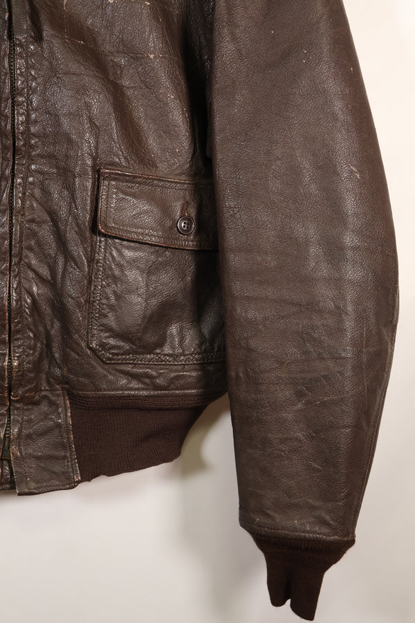 1963 Contract Size 44 US Navy G-1 Flight Jacket Intermediates Used