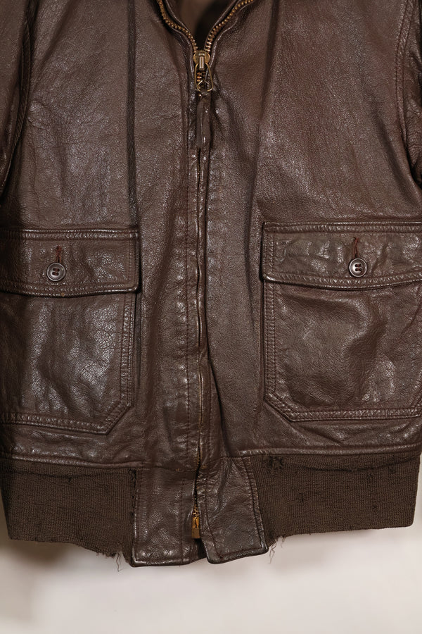 1971 Contract Size 42 US Navy G-1 Flight Jacket Intermediates Used