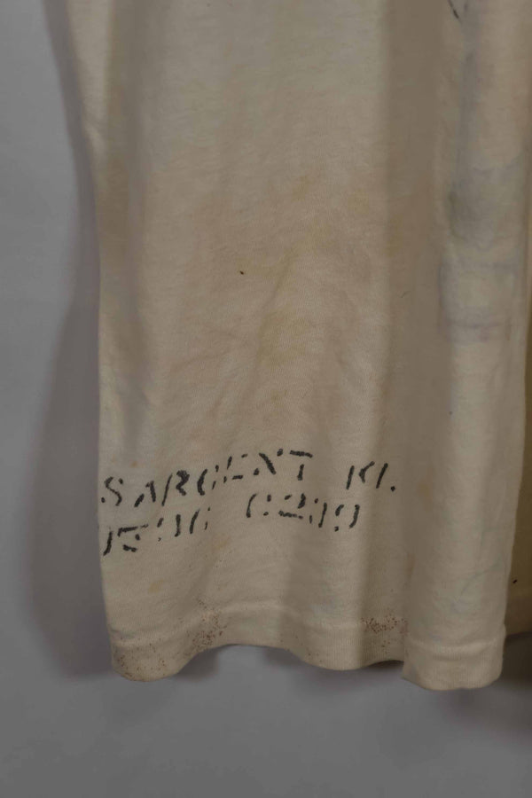 Real Vietnam War U.S. Army T-shirt handwritten used