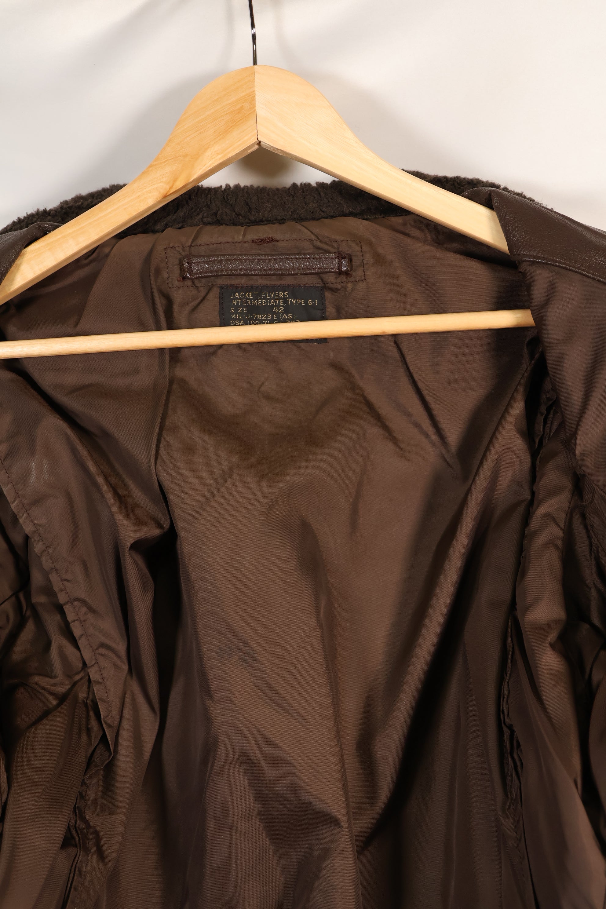 1971 Contract Size 42 US Navy G-1 Flight Jacket Intermediates Used