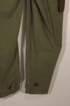 Real 1940s-50s US Army HBT pants, modified pockets, used.