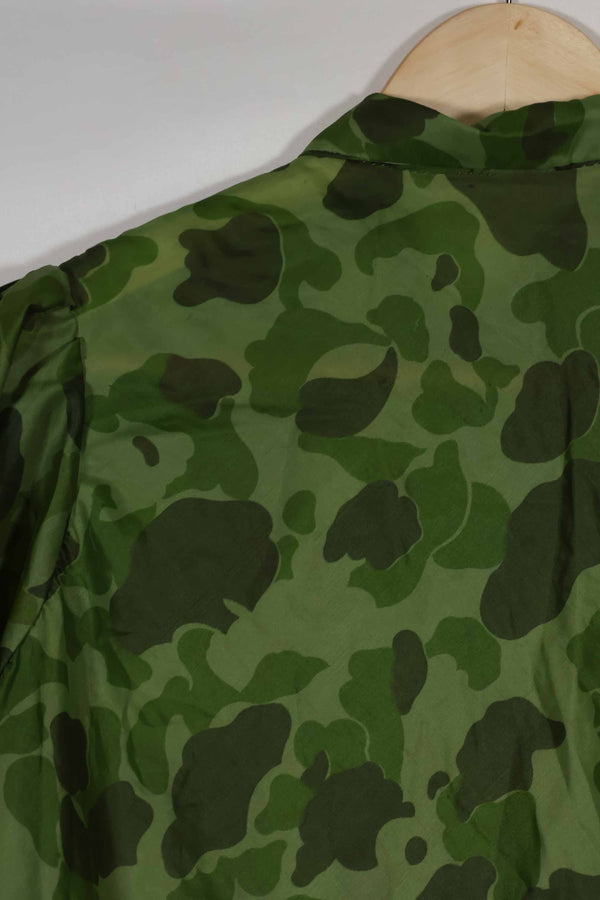 1940s-50s, Parachute camouflage fabric, women's or children's blouse, privately procured.