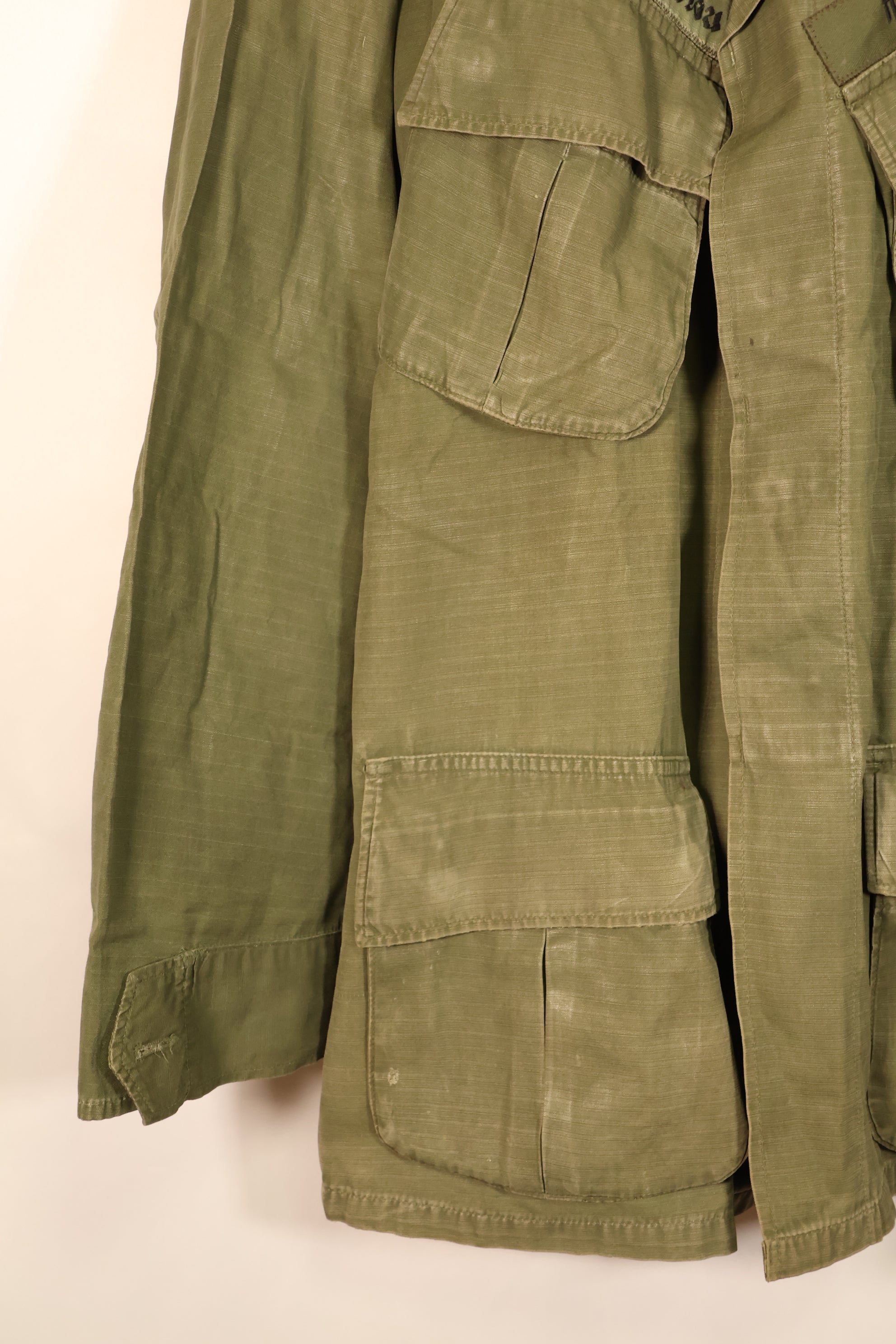 1970 Contract, Presumed S-R, 4th Model Jungle Fatigue Jacket, Thai Army Patch, Used