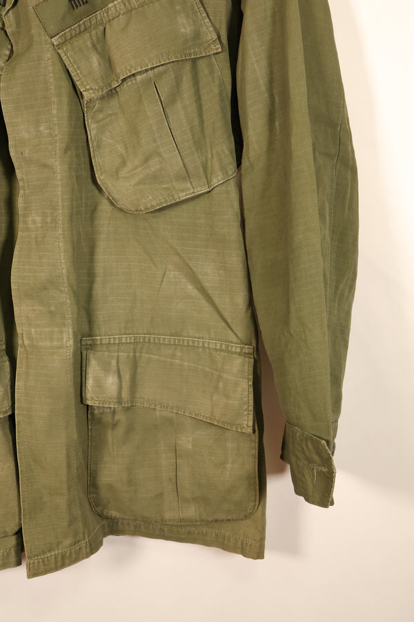 1970 Contract, Presumed S-R, 4th Model Jungle Fatigue Jacket, Thai Army Patch, Used