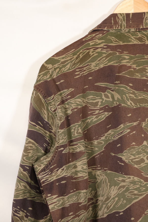 Osaka MASH A-XL silver tiger stripe Asian cut shirt, used, faded.