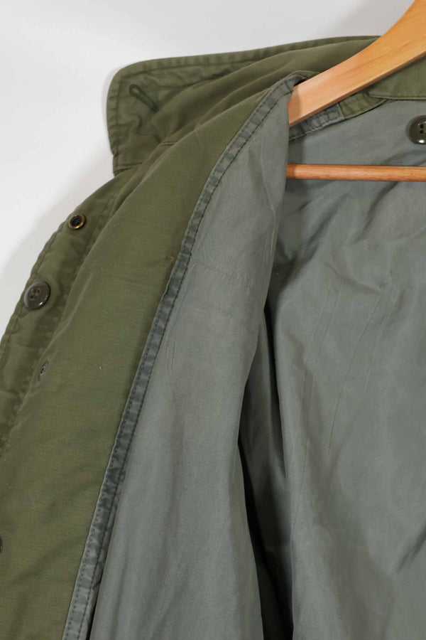 Real 1968 2nd Model M65 Field Jacket, gray liner, no tags, used.