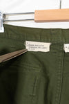 Real 1960s lot OG-107 baker pants, hand painted camouflage, used.