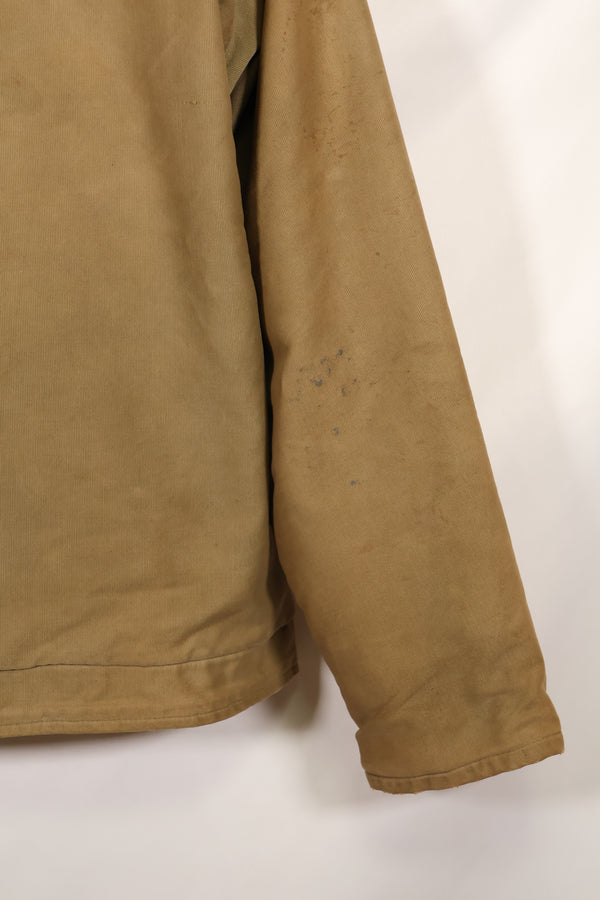 1940s size 38 WWII US Navy N-1 deck jacket, used.