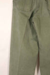 Real 1940s WWII U.S. Marine Corps HBT pants, used, B