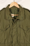 1969 Contract S-S U.S. Army M65 Field Jacket 2nd Model Aluminum Zipper Used