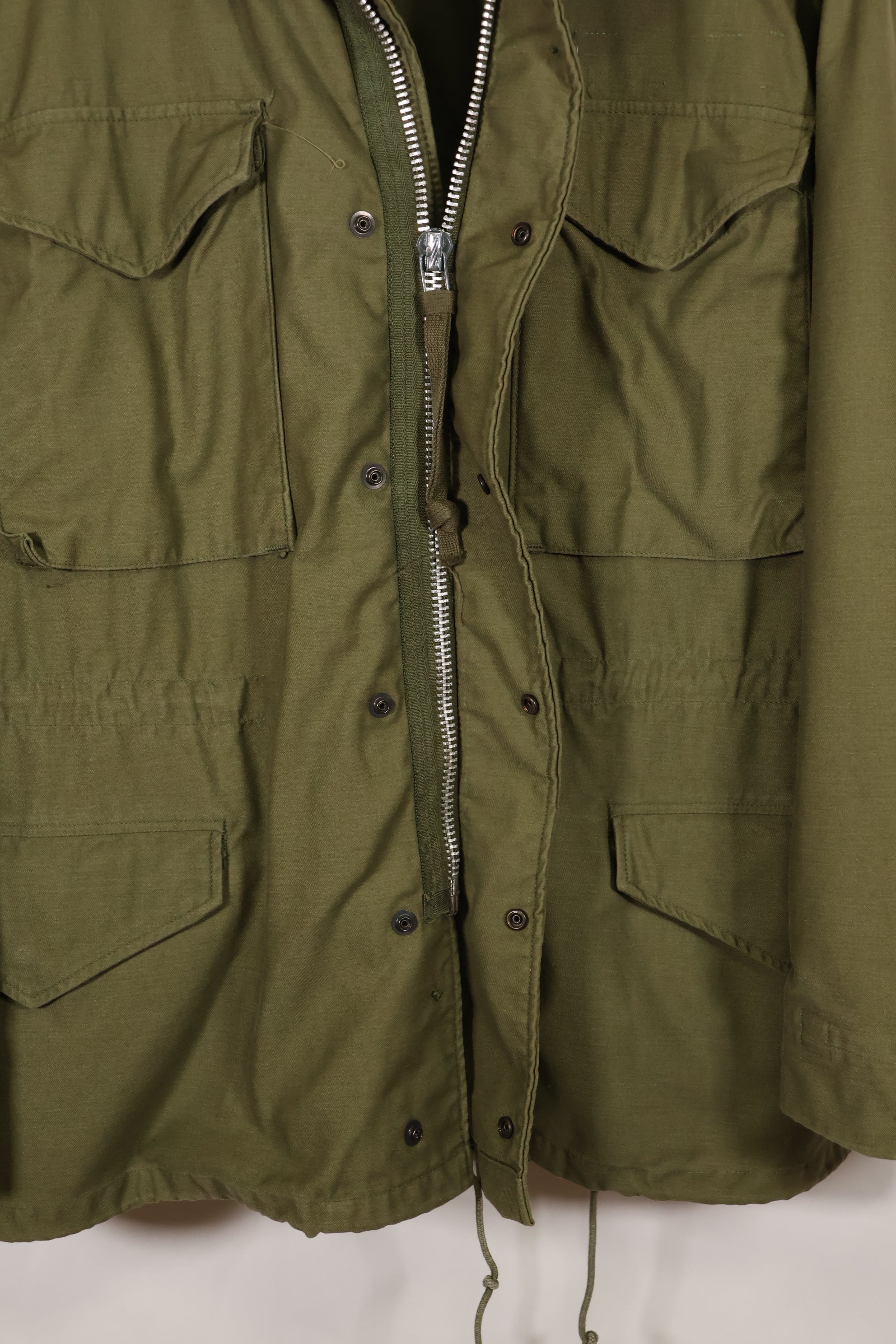 1969 Contract S-S U.S. Army M65 Field Jacket 2nd Model Aluminum Zipper Used