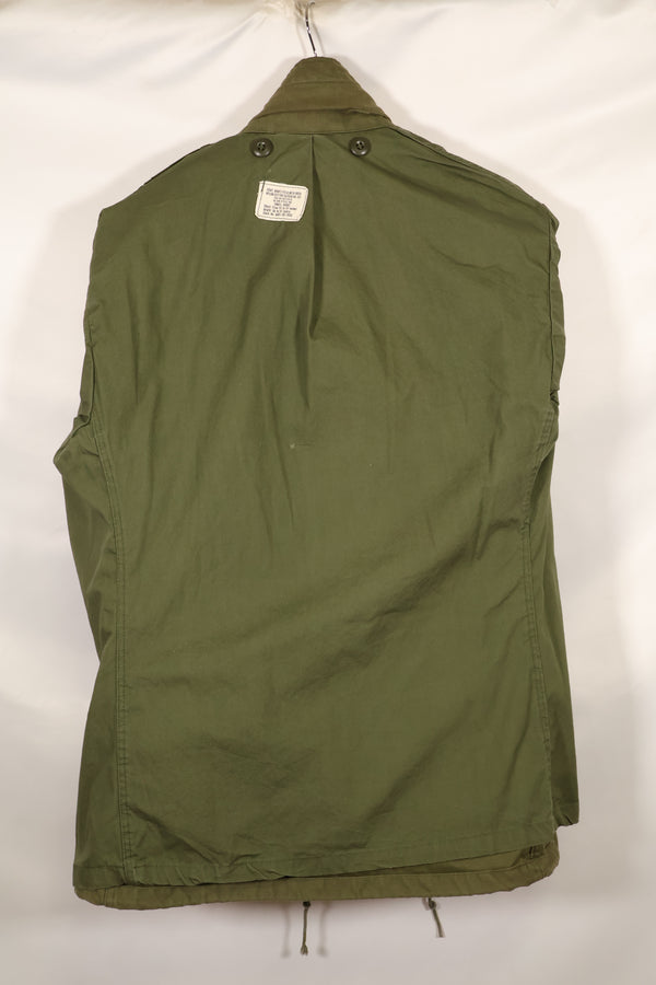 1969 Contract S-S U.S. Army M65 Field Jacket 2nd Model Aluminum Zipper Used
