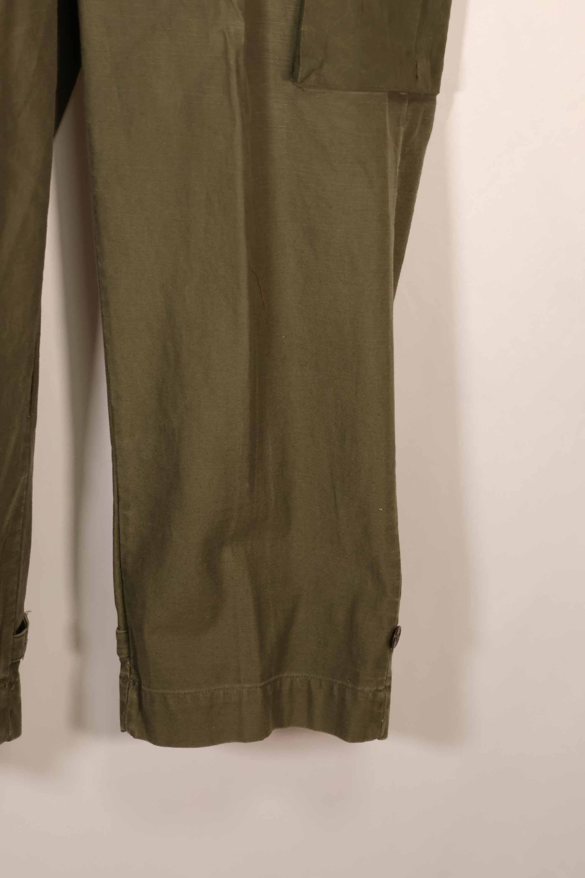 Real 1940s-50s US Army M45 cotton field pants, used.