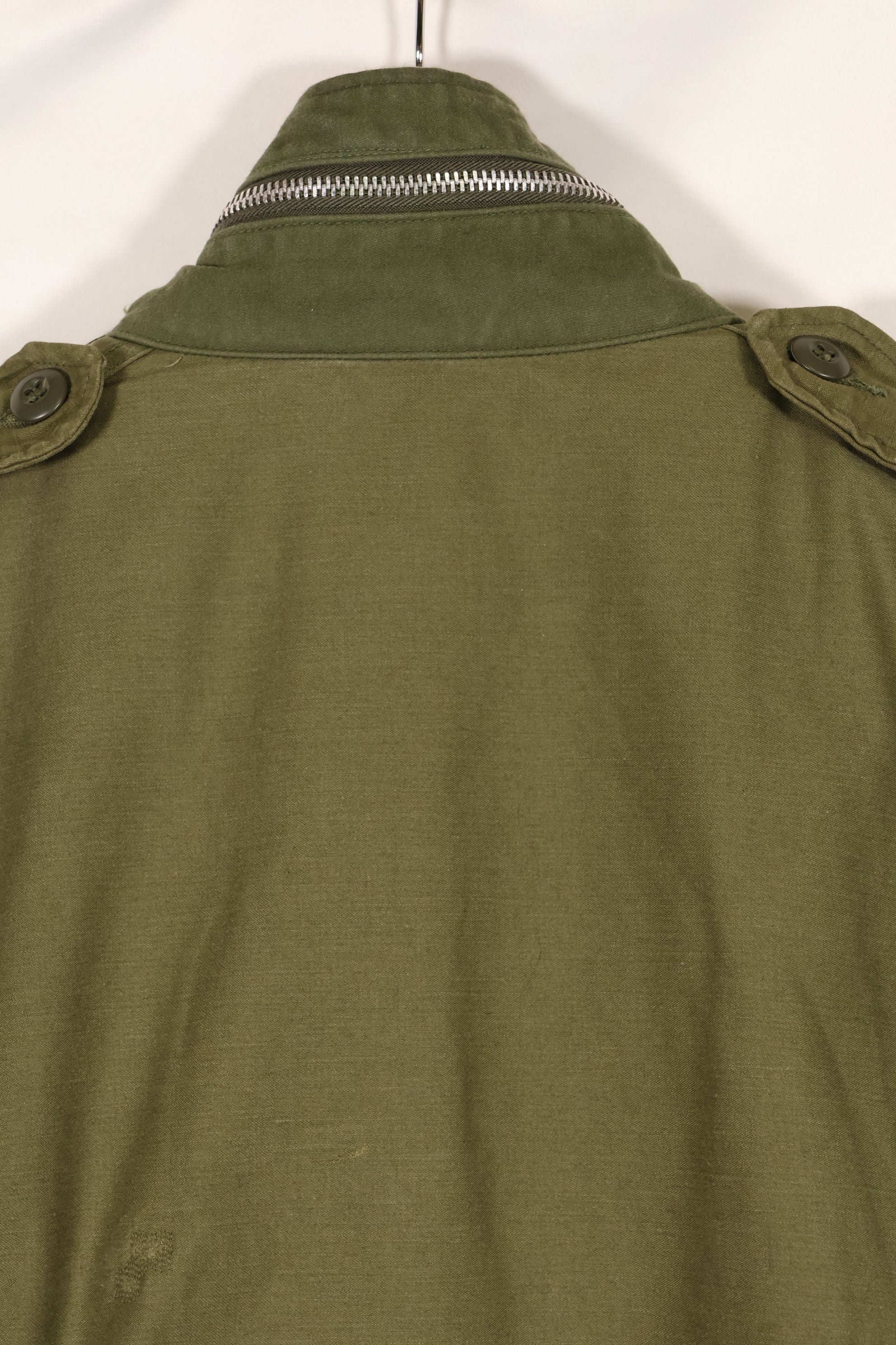 1969 Contract S-S U.S. Army M65 Field Jacket 2nd Model Aluminum Zipper Used