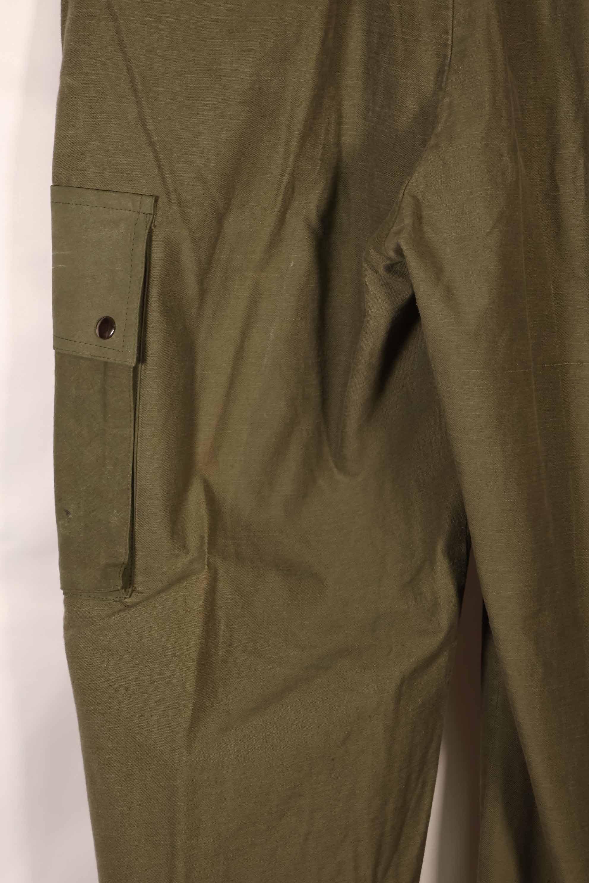 Real 1940s-50s US Army M45 cotton field pants, used.