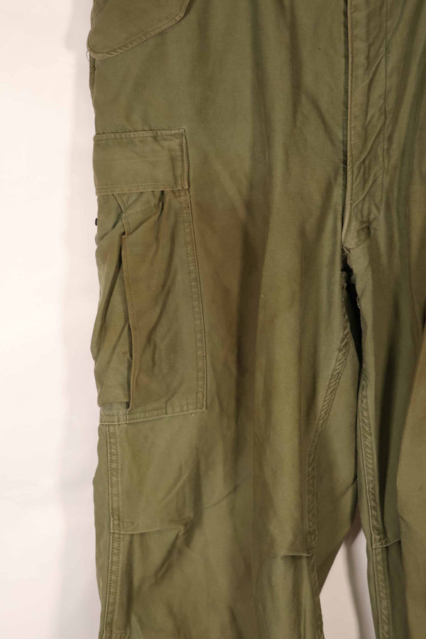 Real 1950s U.S. Army M51 Cotton Field Pants, used.