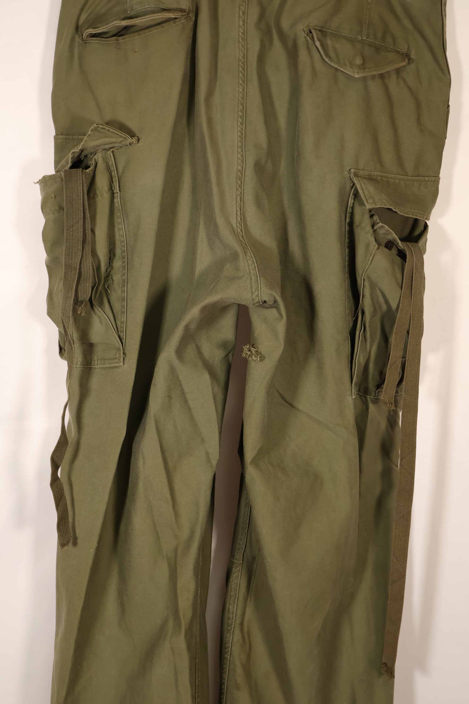 Real 1950s U.S. Army M51 Cotton Field Pants, used.