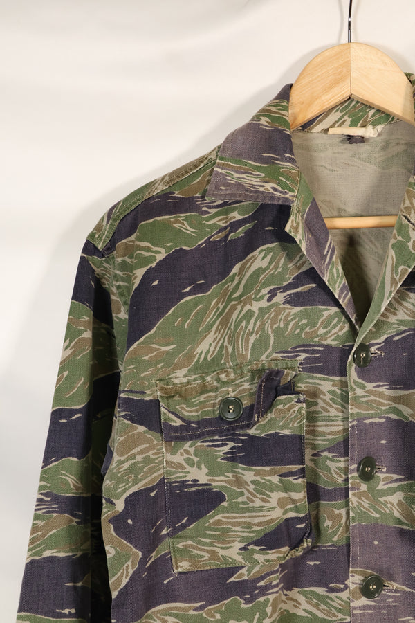 1960's semi A-L Japanese Silver Tiger Asian cut shirt, faded, used.