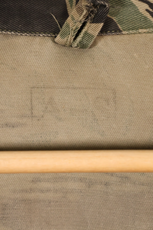 1960's 1/2 A-S Japanese Silver Tiger Shirt, Tiger Stripe, with local alterations, used.