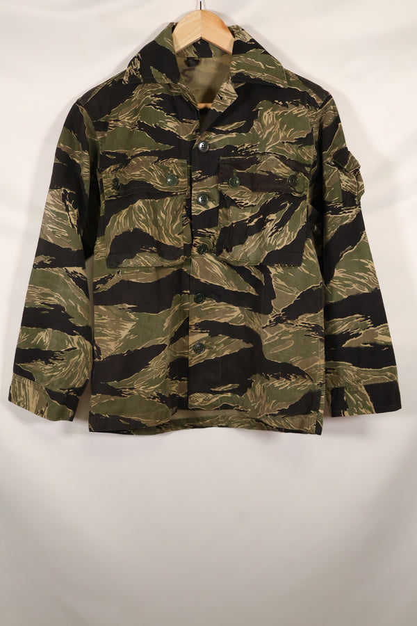 Real US-S Okinawa Tiger Tiger Stripe US Cut Shirt Japanese Mainland Sewing Used